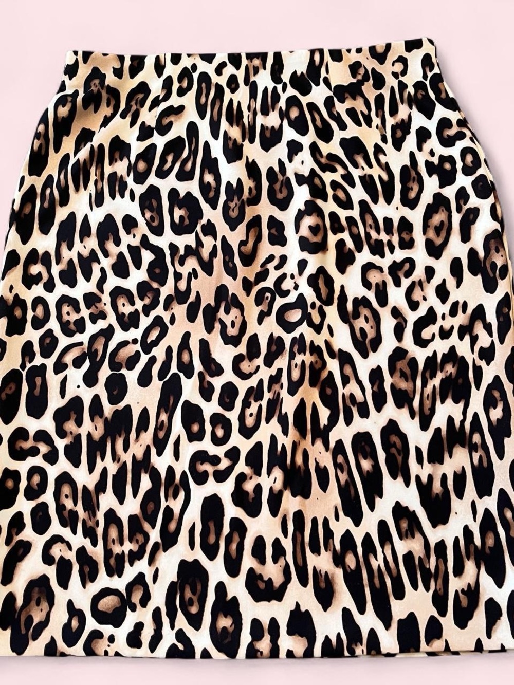 Chico's Leopard Print A-Line Skirt - Beige, Black